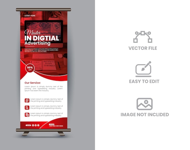 Business roll up banner design