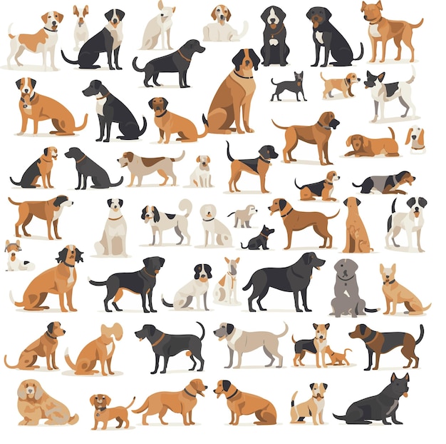 Business seo and promotion animal icons collection