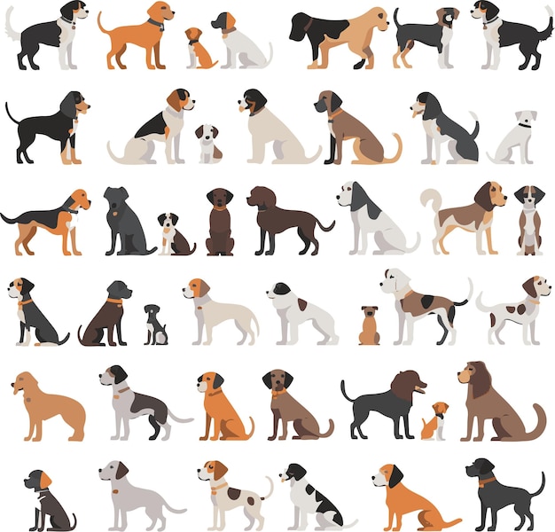 Business seo and promotion animal icons collection