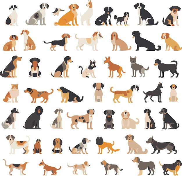 Vector business seo and promotion animal icons collection