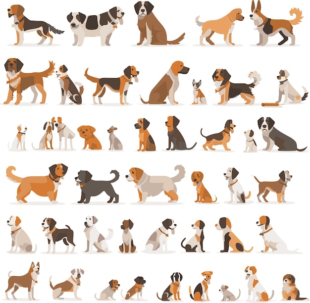 Business seo and promotion animal icons collection