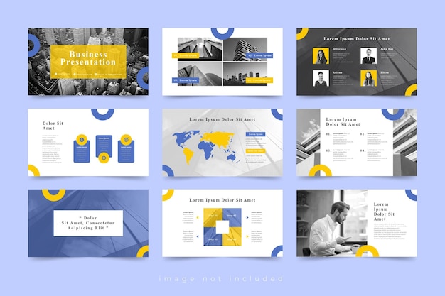 Business Slide Presentation Template Design