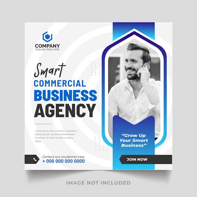 a business social media post advertisement for smart business business office template