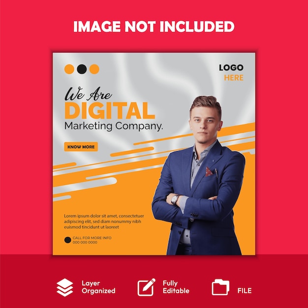 business social media post design banner template vector