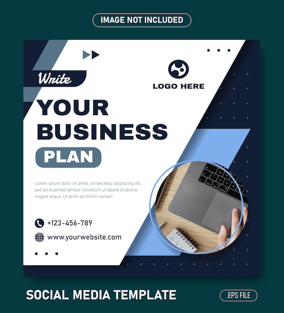 Business social media template Instagram post