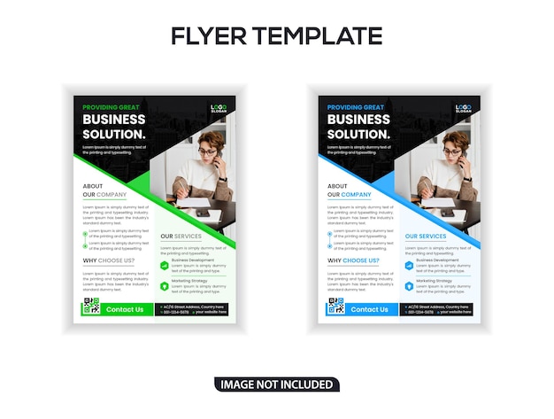 Business solution corporate flyer