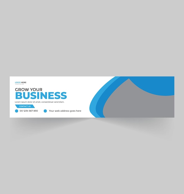 Business solution LinkedIn banner template