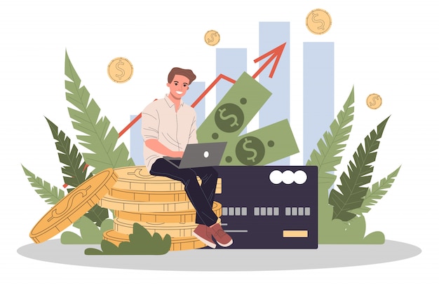 Business solutions for finance  illustration