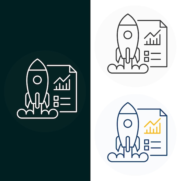 Business Startup Vector Illustration Icon Design