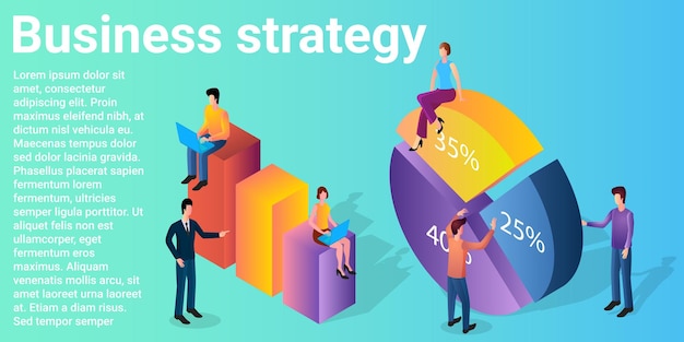 Business strategy Business activity index People study charts and graphs