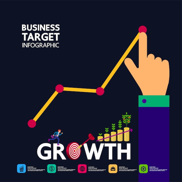 Business and success target and goal focus