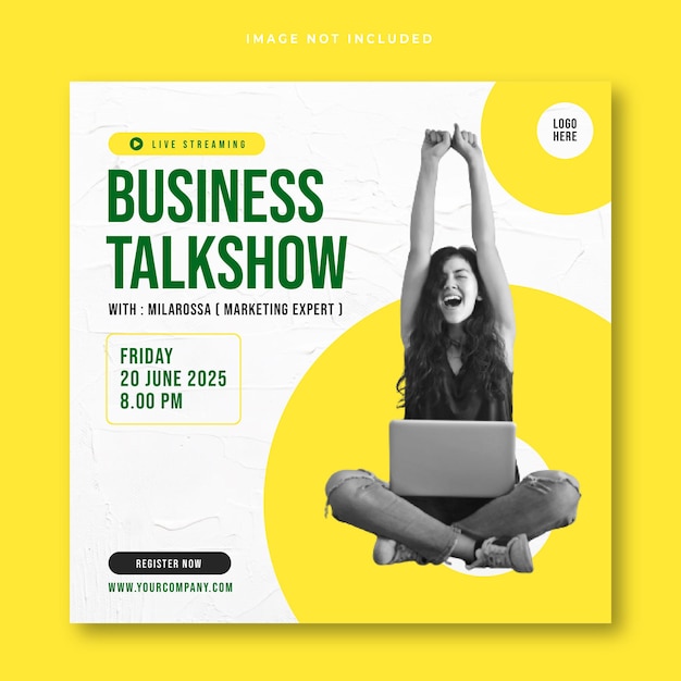 Business Talkshow Social Media Post