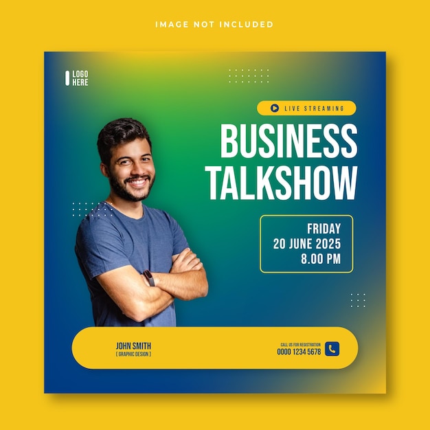 Business Talkshow Social Media Post