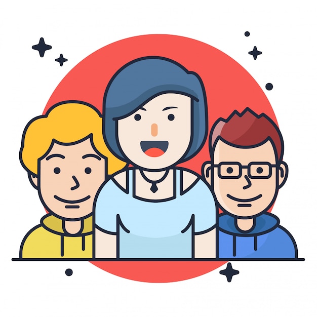 Business Team Avatar Illustration