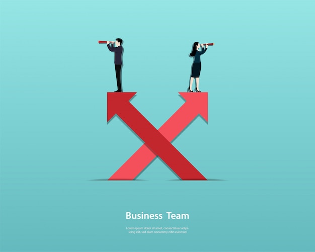 Business team men and woman