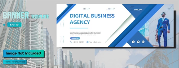 business template banner for presentation or promotion company