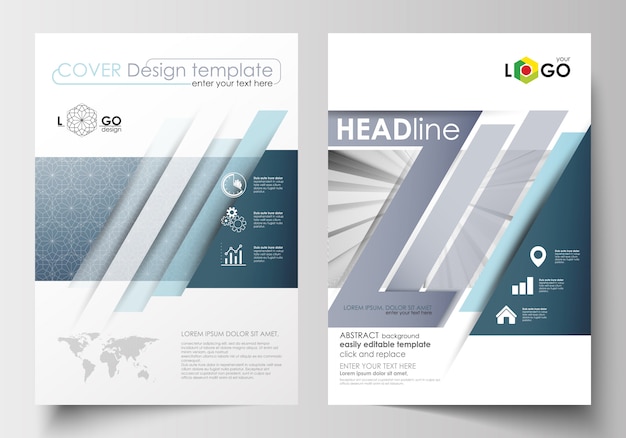 Business templates for brochure, magazine, flyer, booklet. Cover design template