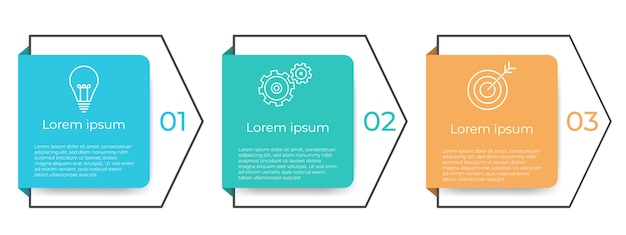 Business timeline infographic template 3 options or step.