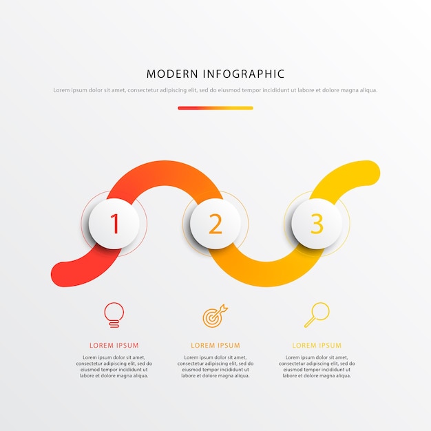 business timeline workflow infographics with realistic 3d round elements modern corporate template