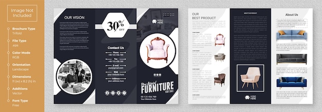 Business Tri-fold Brochure Design template