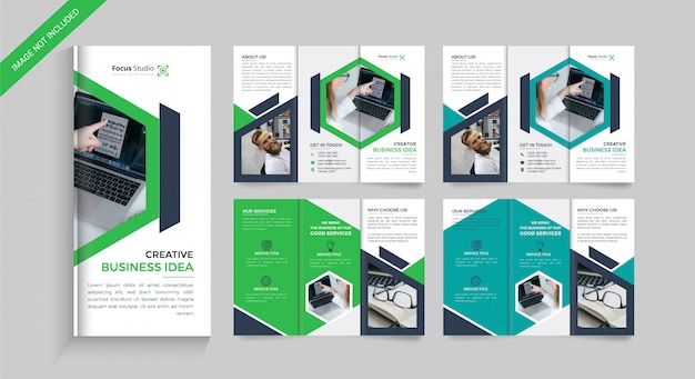 Business tri fold brochure