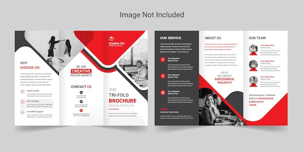 Business Trifold Brochure design template.