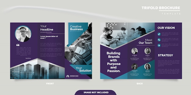 Business trifold brochure template