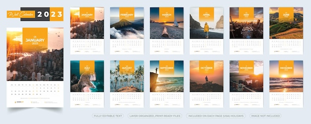 Business Wall Calendar 2023 Template