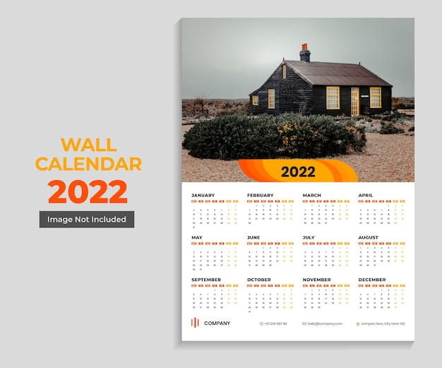 Business wall calendar design