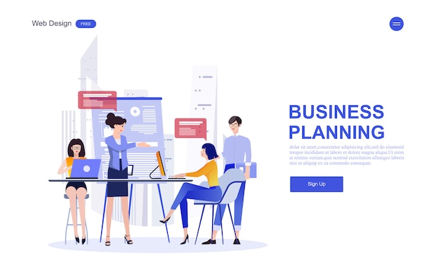 Business web template for marketing,analysis and teamwork