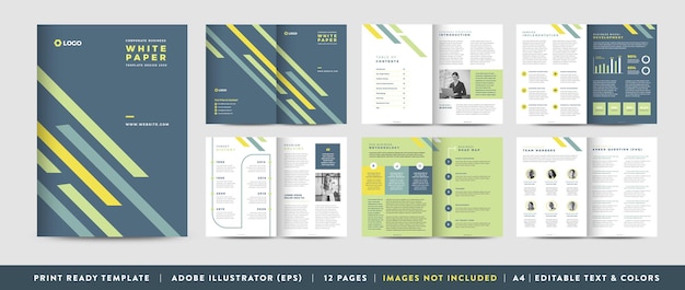 Business White Paper and Company internal document design