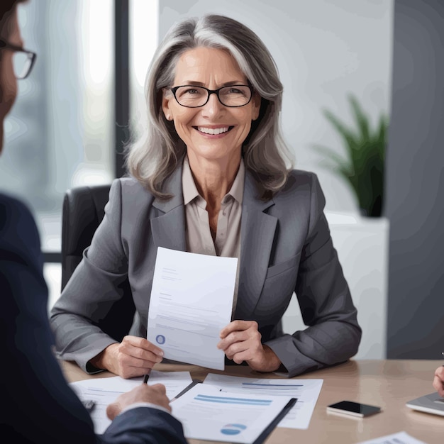 business woman smiling at office while sitting on desk in officebusiness woman smiling at office whi