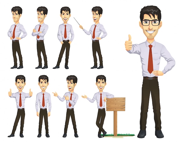 Businessman Character Set