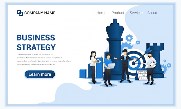 Vector businessman and co workers are planning a business strategy . business metaphor, leadership, target achievement. flat  illustration