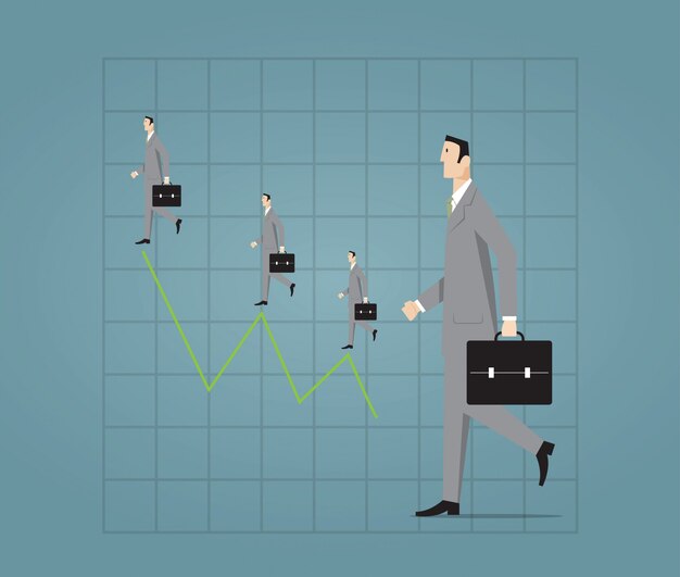 Vector businessman_graphic_chart