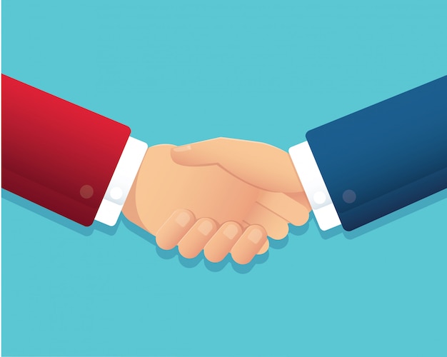 businessman handshake partnership concept