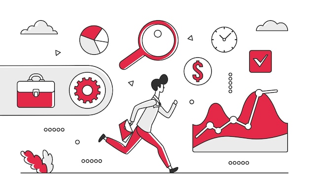 Businessman money profit strategy