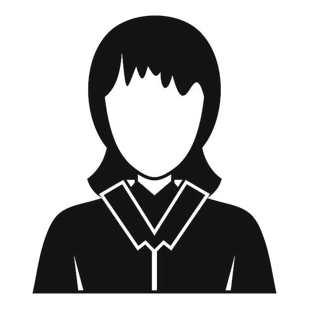 Businesswoman avatar icon Simple illustration of businesswoman avatar vector icon for web