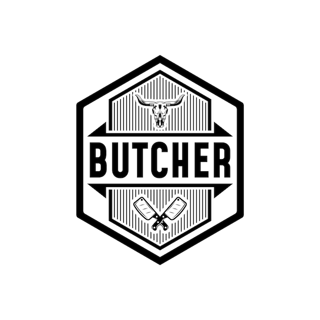 Butcher Shop Vintage Logo Design Inspiration