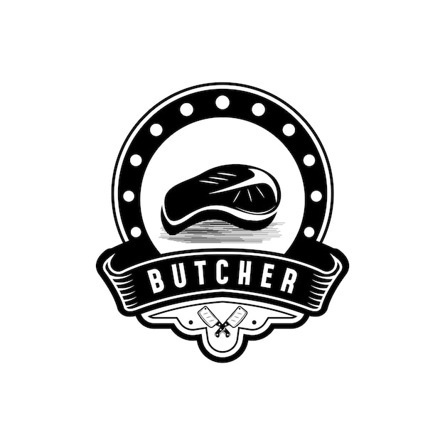 Butcher Shop Vintage Logo Design Inspiration