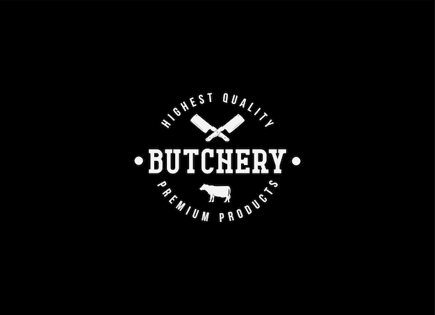 Butchery Shop Logo Design Template