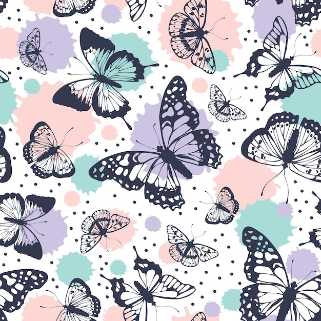 butterflies pattern.