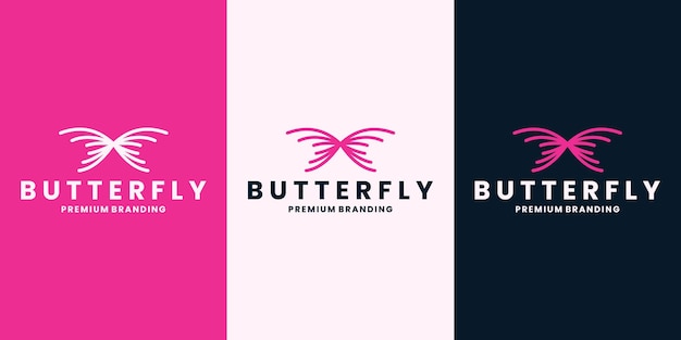 Butterfly branding logo design fashion spa