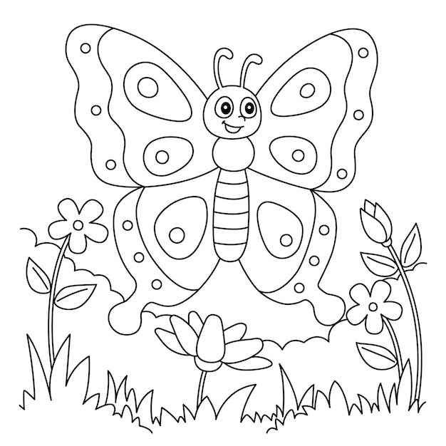 Butterfly Coloring Page for Kids