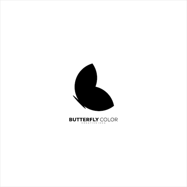 Vector butterfly design logo silhouette