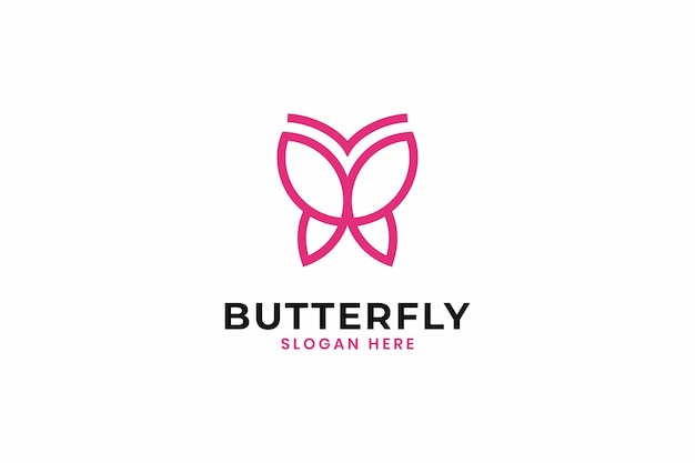 Butterfly icon logo design