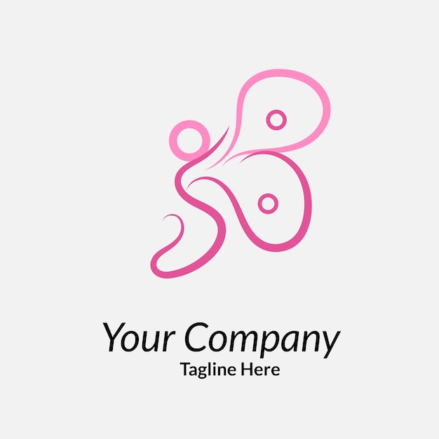 Butterfly logo Abstract beautiful butterfly logo design idea illustration concept