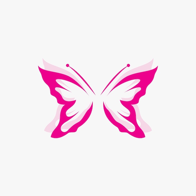 Butterfly Logo Animal Design With Beautiful Wings Decorative Animals Product Brands