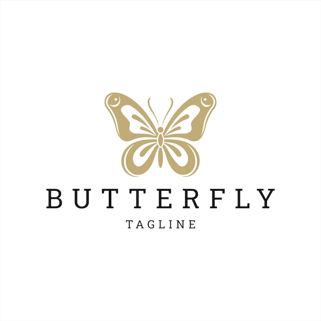 Butterfly logo icon design vector template