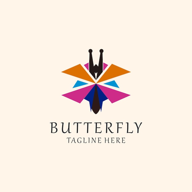 Butterfly logo icon vector image